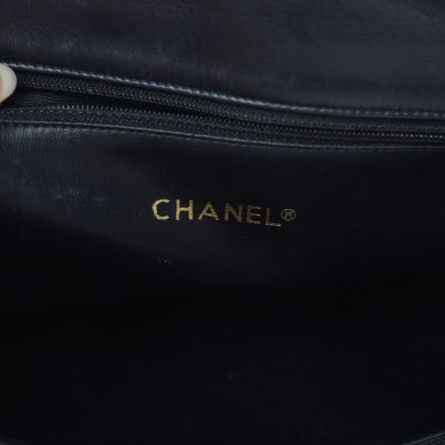 Chanel Lambskin Quilted Shopping Tote Black 8 of 18