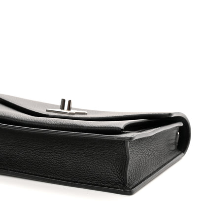 Louis Vuitton Soft Calfskin My Lockme Chain Pochette Black 9 of 11