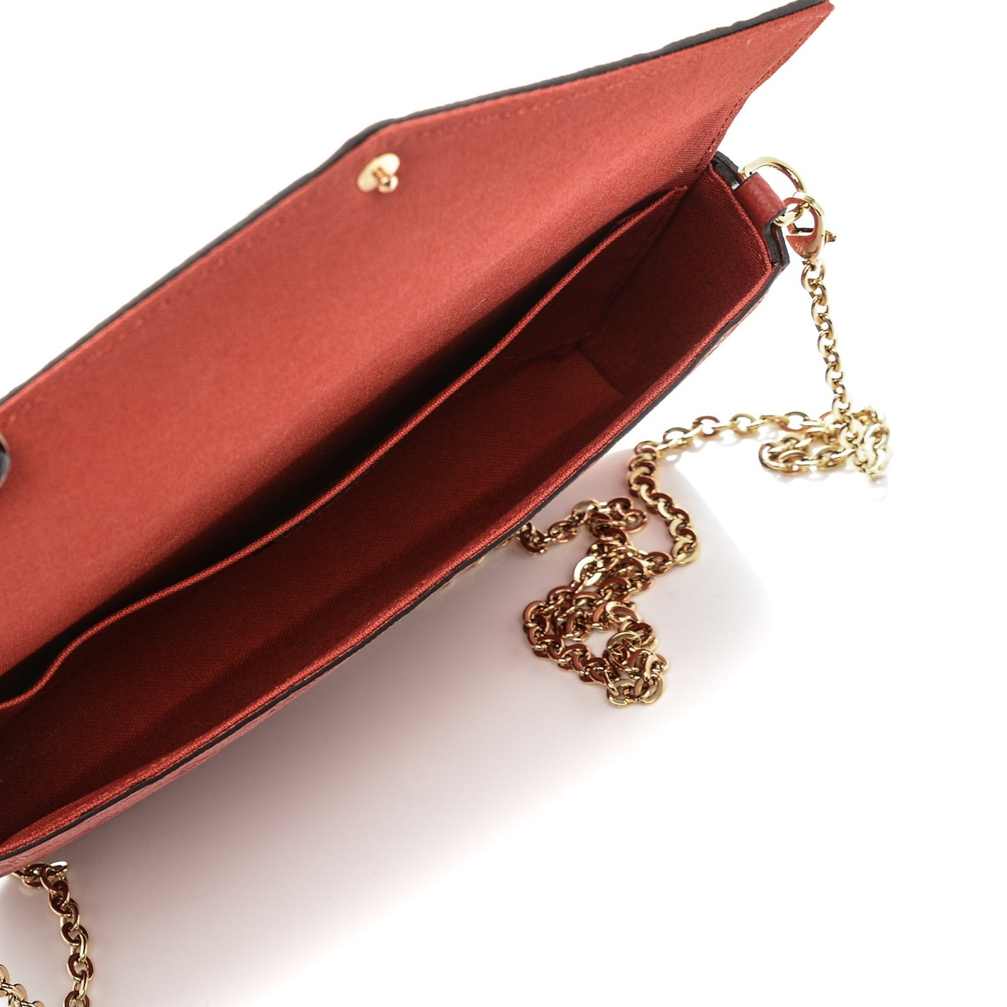 Empreinte Pochette Felicie Chain Wallet Cherry
