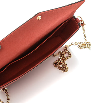 Louis Vuitton Empreinte Pochette Felicie Chain Wallet Cherry 5 of 7