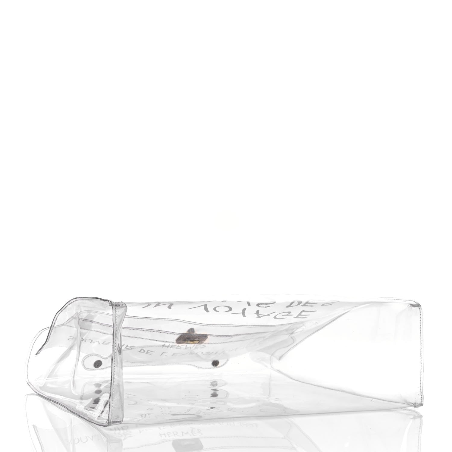 Hermes Vinyl Souvenir De L'Exposition Kelly Transparent 4 of 7