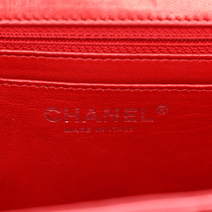 Chanel Patent Quilted Jumbo Single Flap Red 7 of 12