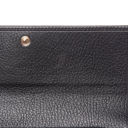 Gucci Dollar Calfskin Swing Continental Wallet Black 9 of 10