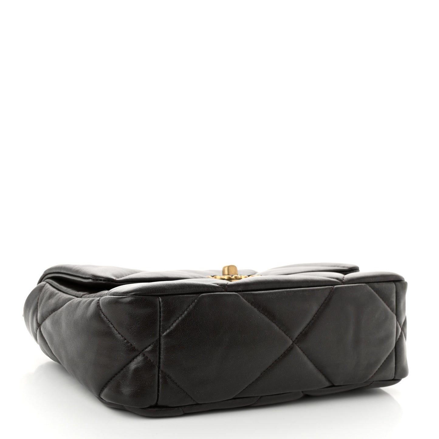 Lambskin Quilted Medium Chanel 19 Flap Dark Brown