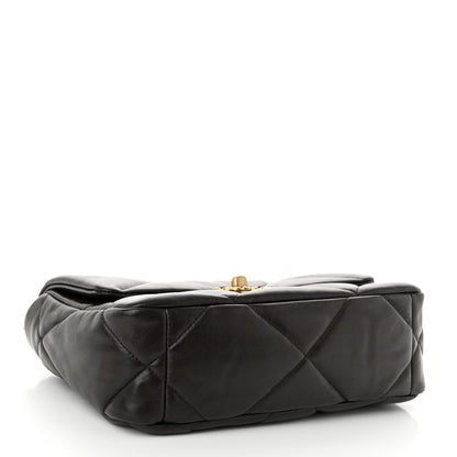 Chanel Lambskin Quilted Medium Chanel 19 Flap Dark Brown 4 of 11