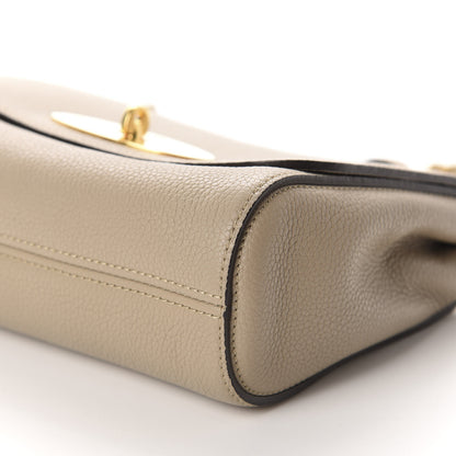 Mulberry Small Classic Grain Calfskin Small Lily Flap Solid Grey 7 of 9