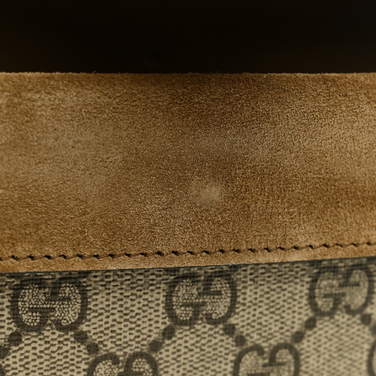GG Supreme Monogram Super Mini Dionysus Shoulder Bag Taupe