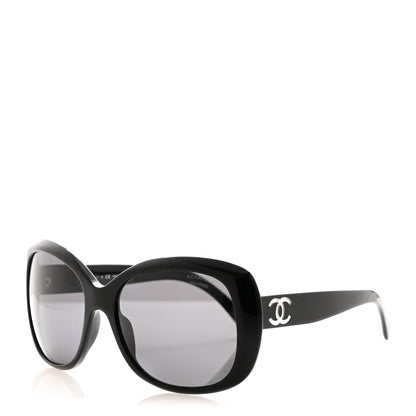 Chanel Acetate Polarized CC Sunglasses 5183 Black 1 of 9