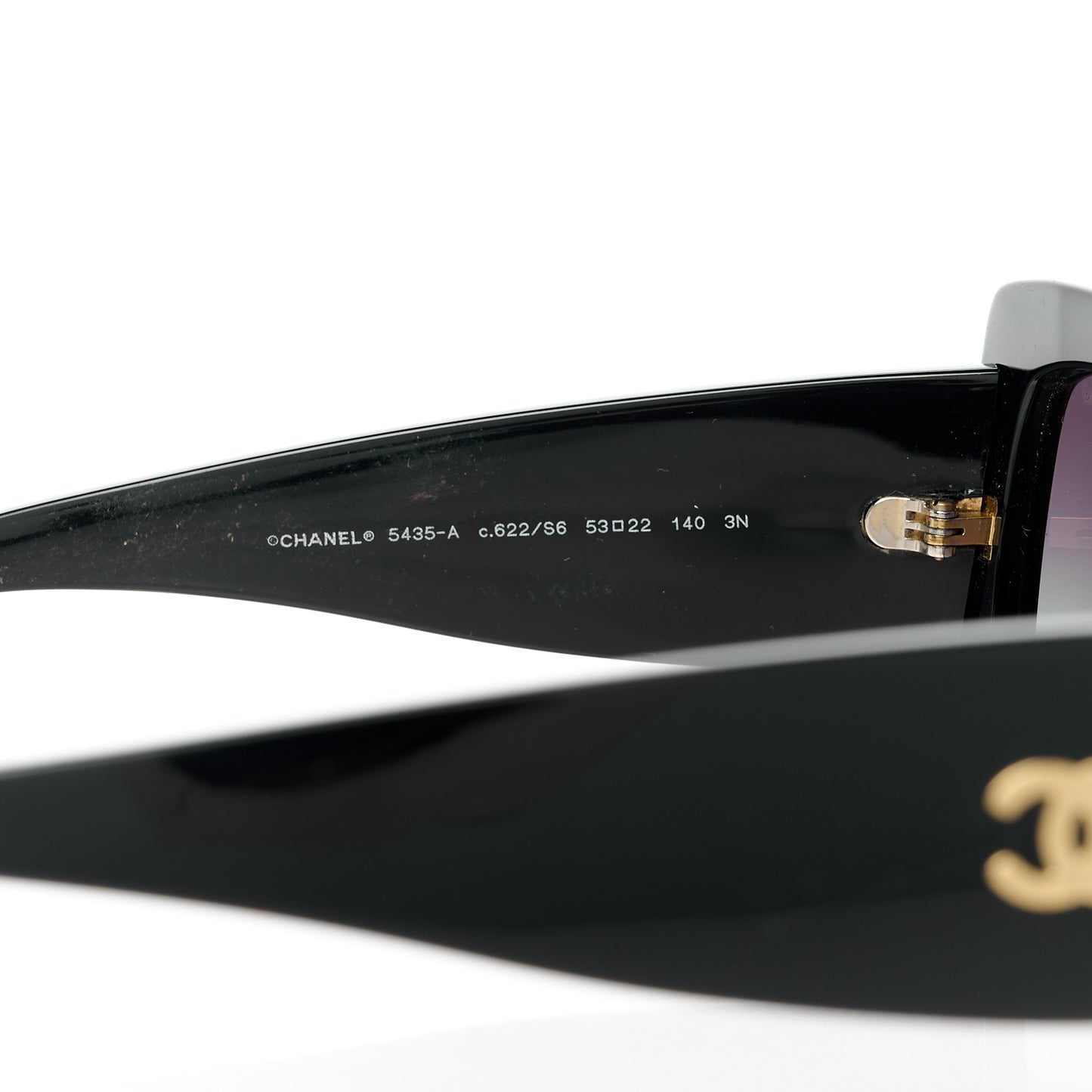 Acetate Rectangle Sunglasses 5435 Black