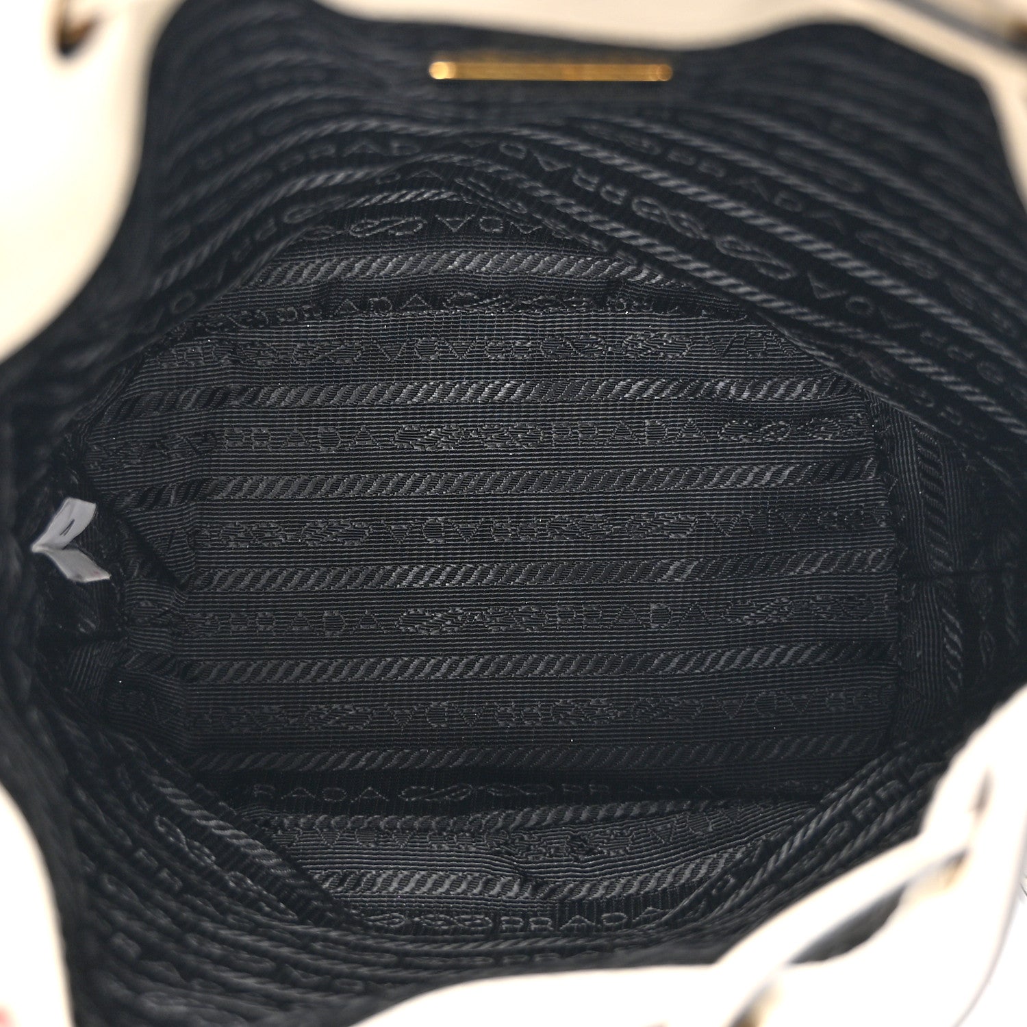 Prada Nappa Mini Re-Edition 1978 Bucket Bag  White 5 of 11