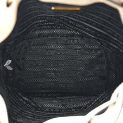 Prada Nappa Mini Re-Edition 1978 Bucket Bag  White 5 of 11