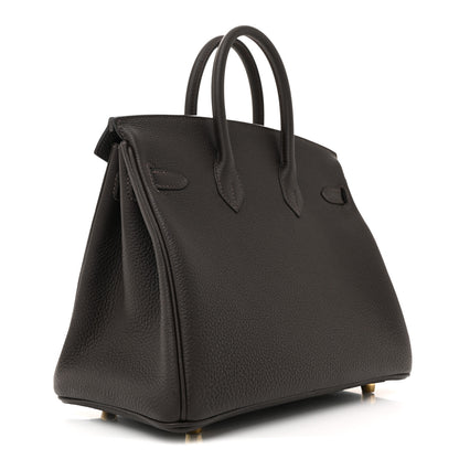 Hermes Togo Birkin 25 Bai Brun 3 of 10