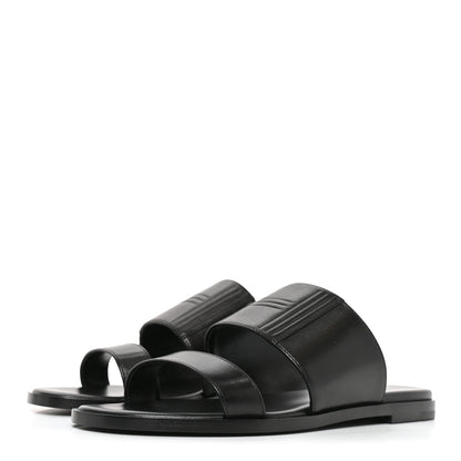 Hermes Calfskin Mona Sandals 36.5 Black 4 of 8