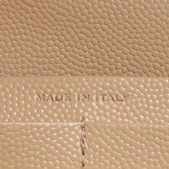 Matelasse Chevron Monogram Chain Wallet Powder