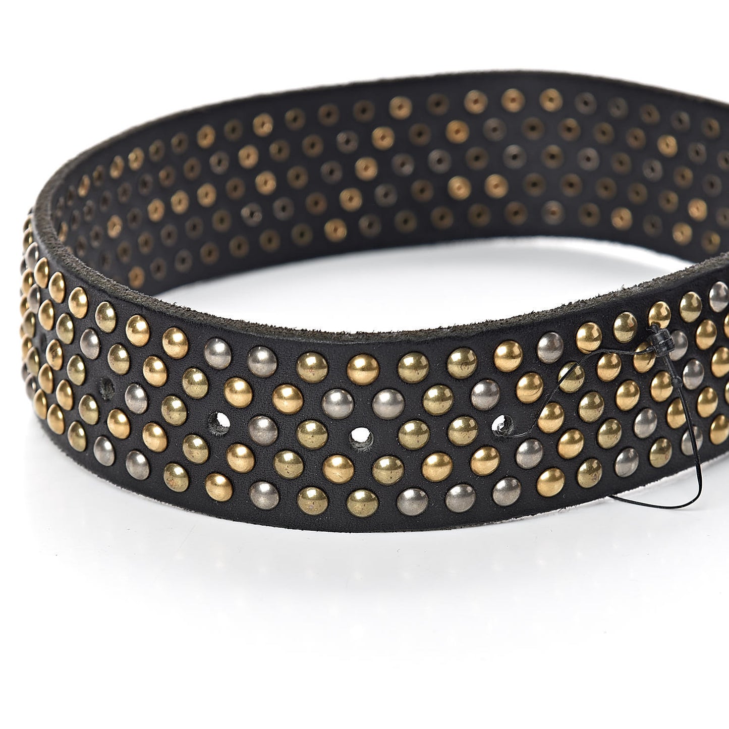 Calfskin Studded Feline Belt 105 42 Black