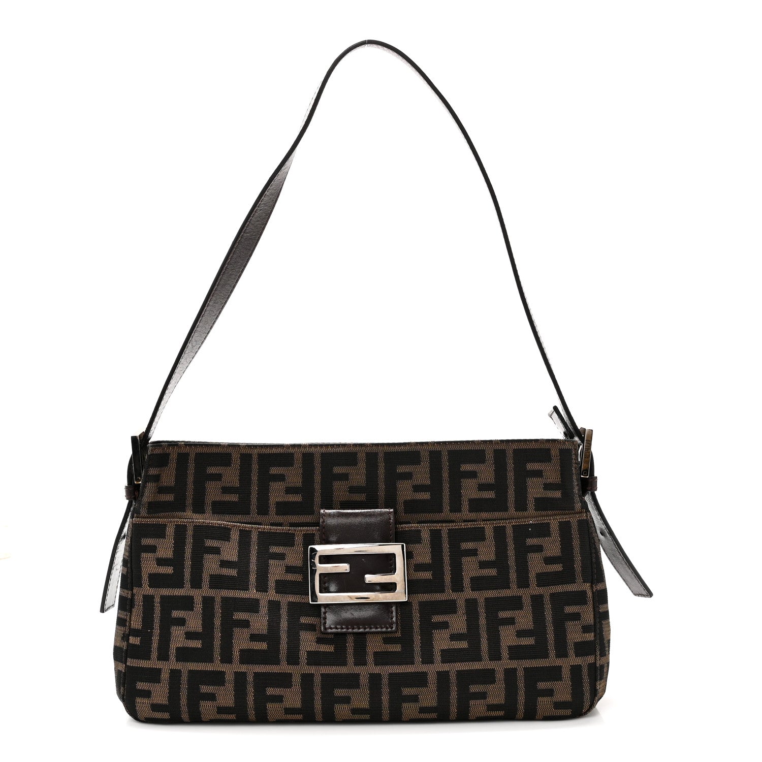 Fendi Zucca Shoulder Bag Tobacco 1 of 9