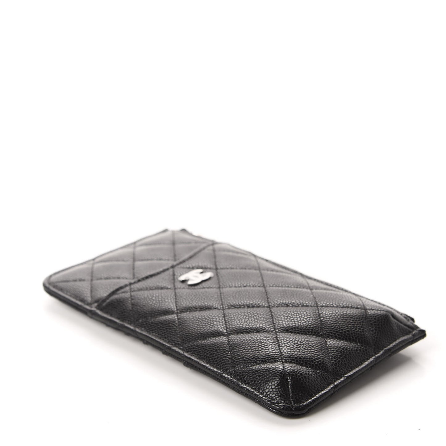 Caviar Quilted Classic iPhone Pouch Black