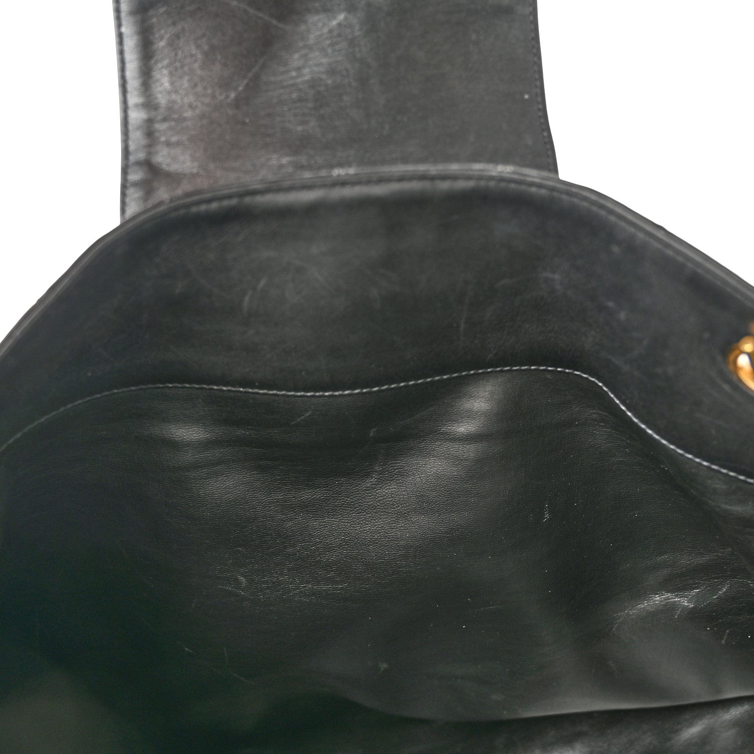 Chanel Calfskin Stitched XL Weekender Black 12 of 21