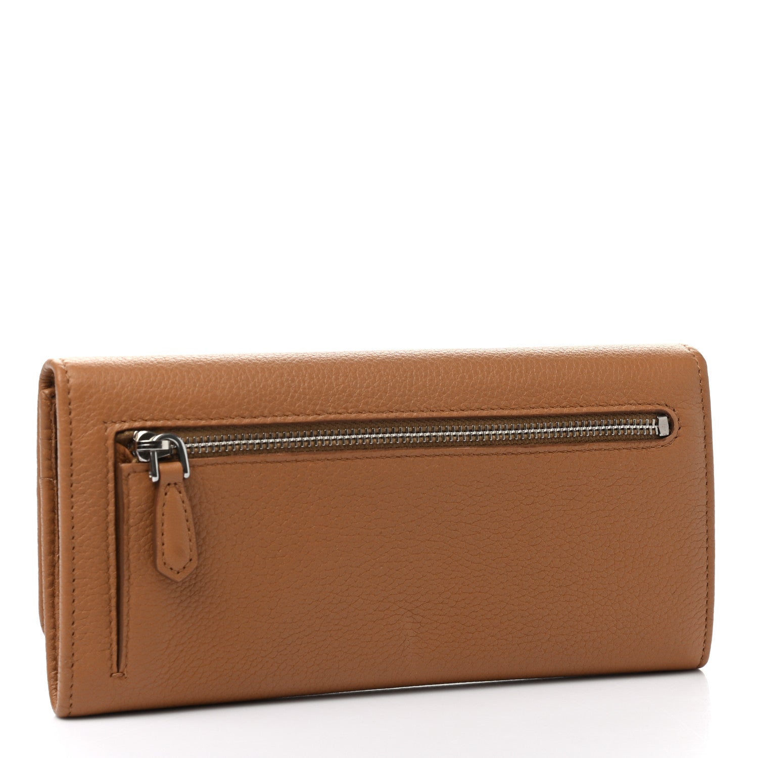 Prada Vitello Phenix Continental Flap Travel Wallet Caramel 4 of 9