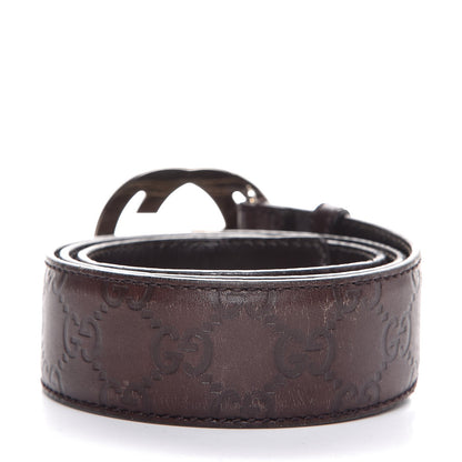 Gucci Guccissima Interlocking G Belt 85 34 Brown 3 of 7