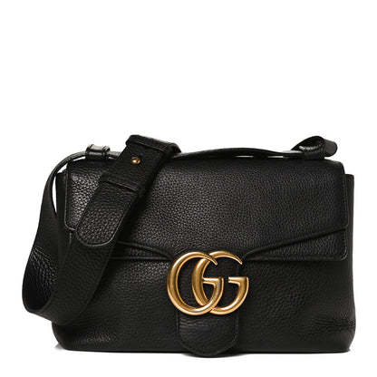 Gucci Cellarius Calfskin GG Marmont Shoulder Bag Black 1 of 16