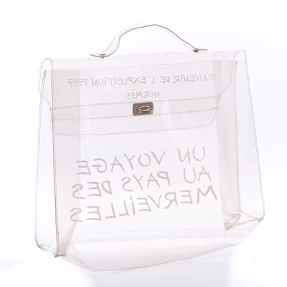 Hermes Vinyl Souvenir De L'Exposition Kelly Transparent 2 of 10