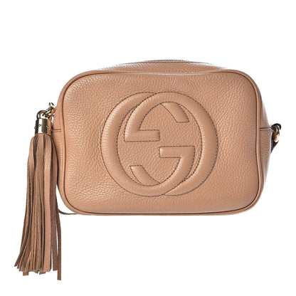 Gucci Pebbled Calfskin Small Soho Disco Bag Rose Beige 1 of 14