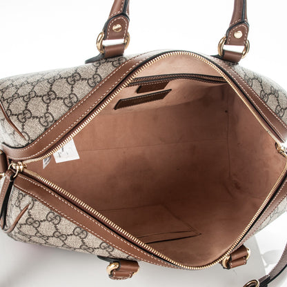Gucci GG Supreme Monogram Blind for Love Embroidered Medium Boston Beige Tuscany 5 of 7