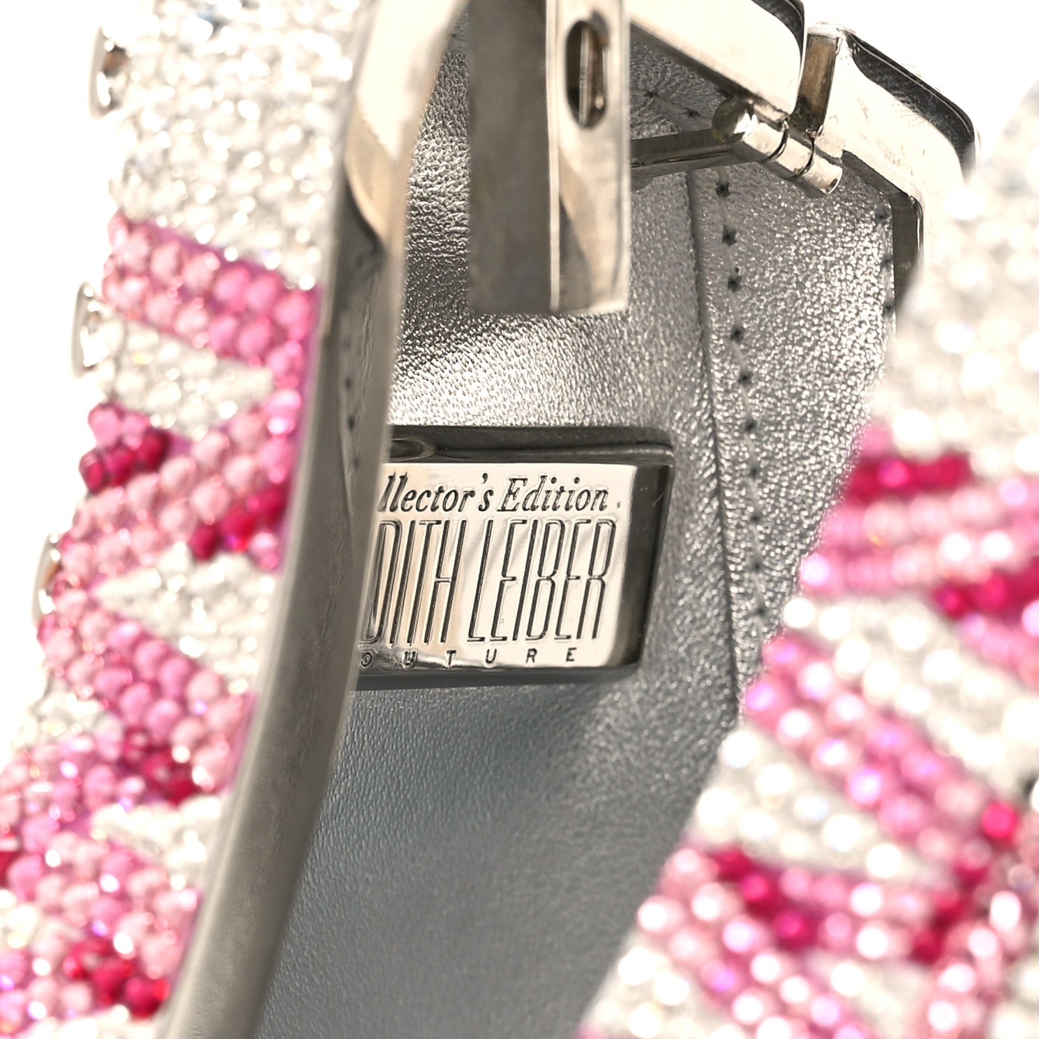 Judith Leiber Swarovski Crystal Let's Roll Rollerskate Minaudiere Clutch Silver Multicolor 6 of 9
