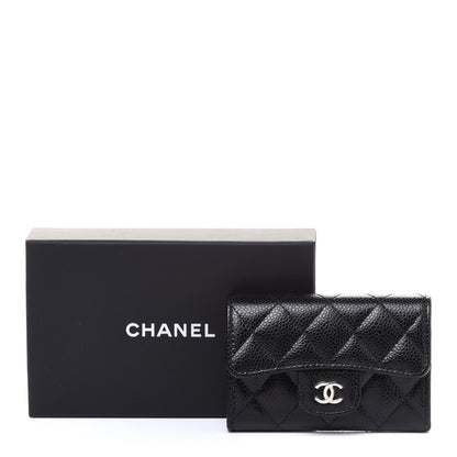 Chanel Caviar Quilted Flap Card Holder Black 9 of 9