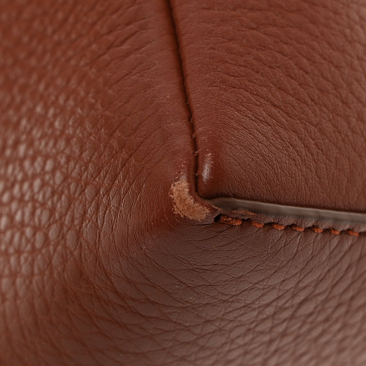 Loro Piana Grained Calfskin L19 Extra Pocket Pouch Kummel 11 of 14