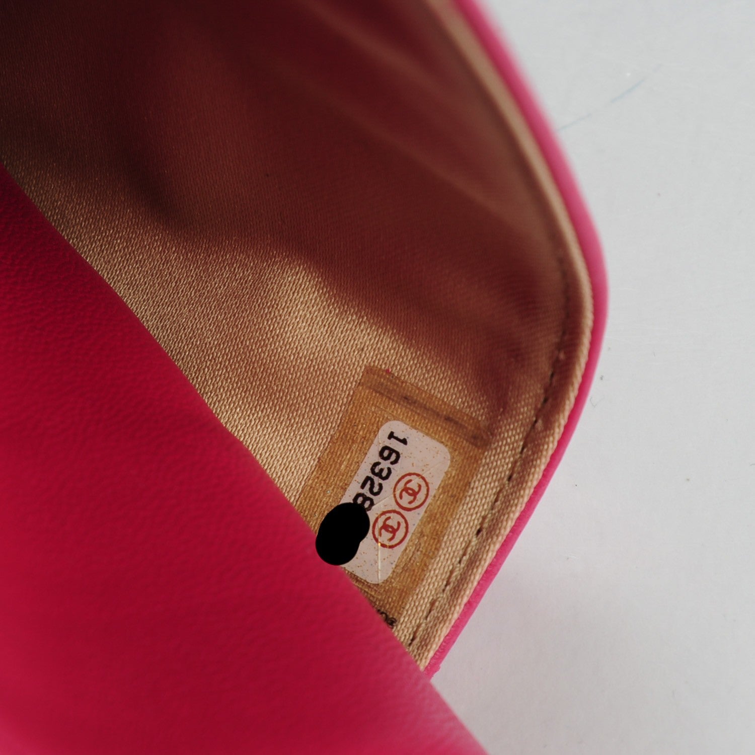 Chanel Lambskin Camellia Embossed Wallet on Chain WOC Pink 8 of 8