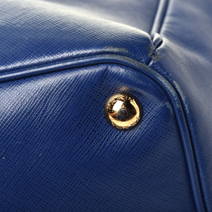 Prada Saffiano Lux Extra Large Galleria Double Zip Tote Bluette 11 of 13