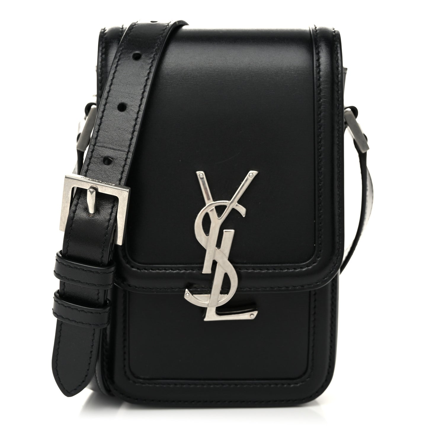 Smooth Calfskin Mini Solferino Satchel Black
