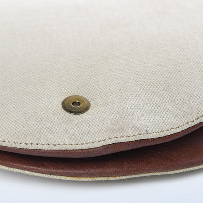 Christian Dior Calfskin Canvas Saddle Bag Beige 15 of 20
