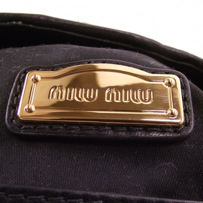 Miu Miu Nappa Studded Sacca Black 8 of 11