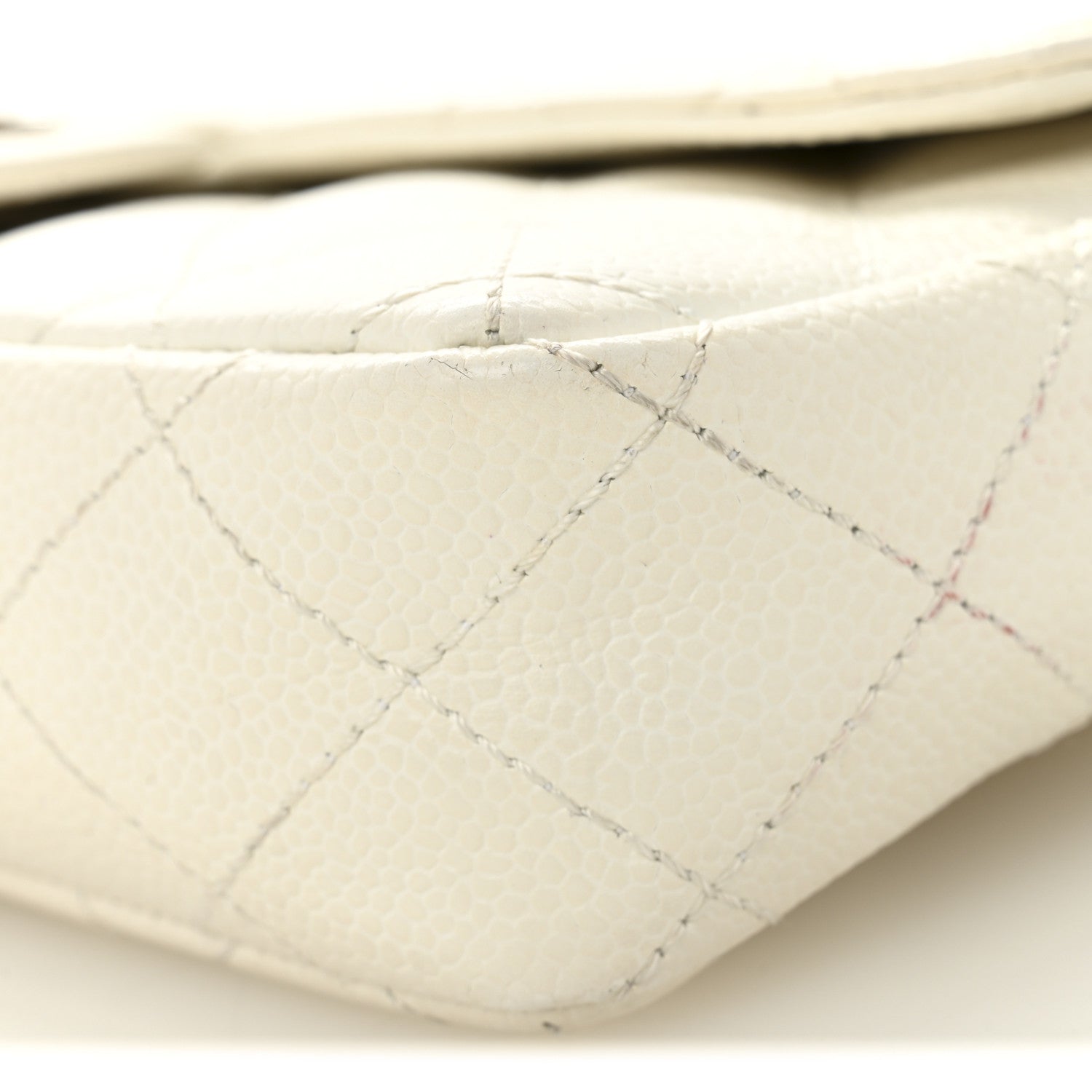 Chanel Caviar Quilted East West Flap White 10 of 16