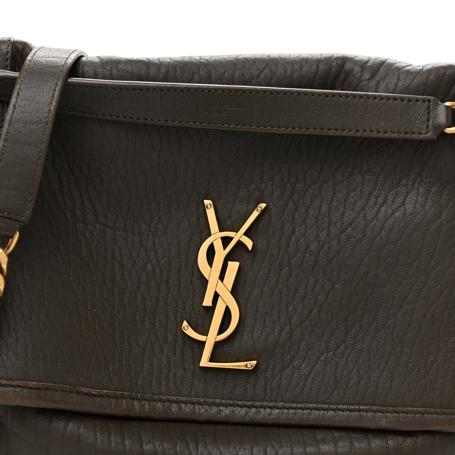 Grained Lambskin Monogram Medium Niki Chain Satchel Light Musk