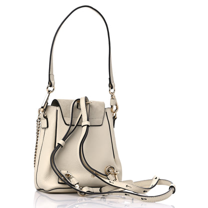 Chloe Suede Calfskin Mini Faye Backpack Off White 3 of 9