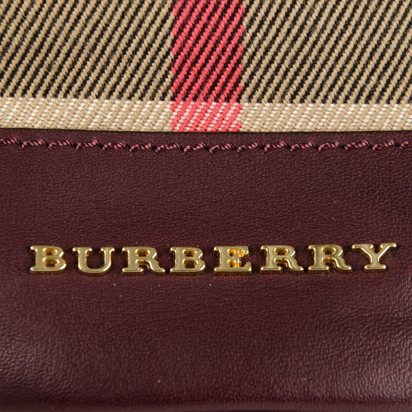 Suede Fringe House Check Baby Bucket Bag Elderberry
