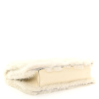 Valentino Garavani Mink Fur Small Demilune Shoulder Bag Beige 4 of 11