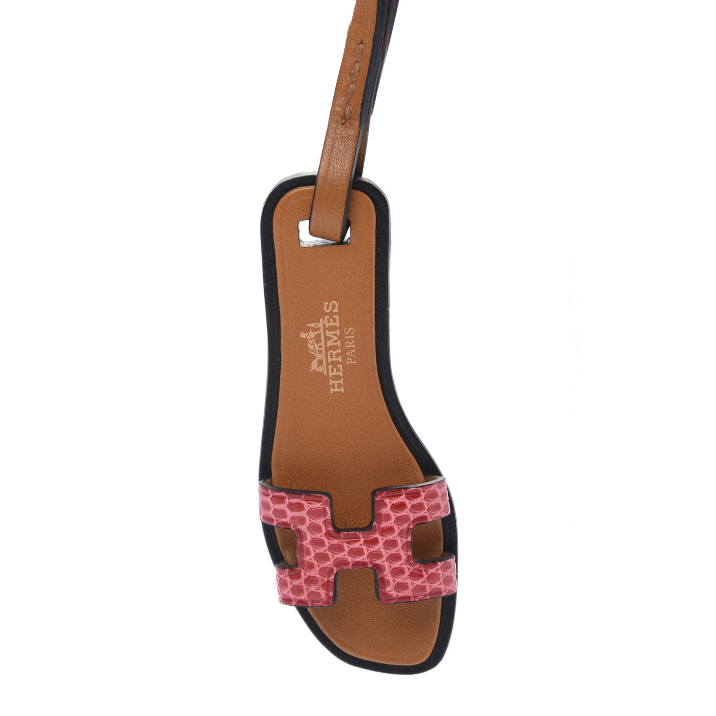 Lizard Butler Calfskin Hunter Oran Nano Bag Charm Sanguine