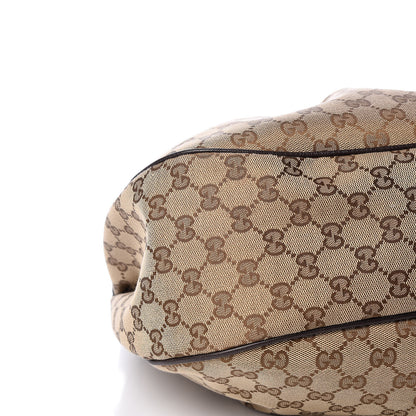 Gucci Monogram Medium Sukey Hobo Dark Brown 5 of 9