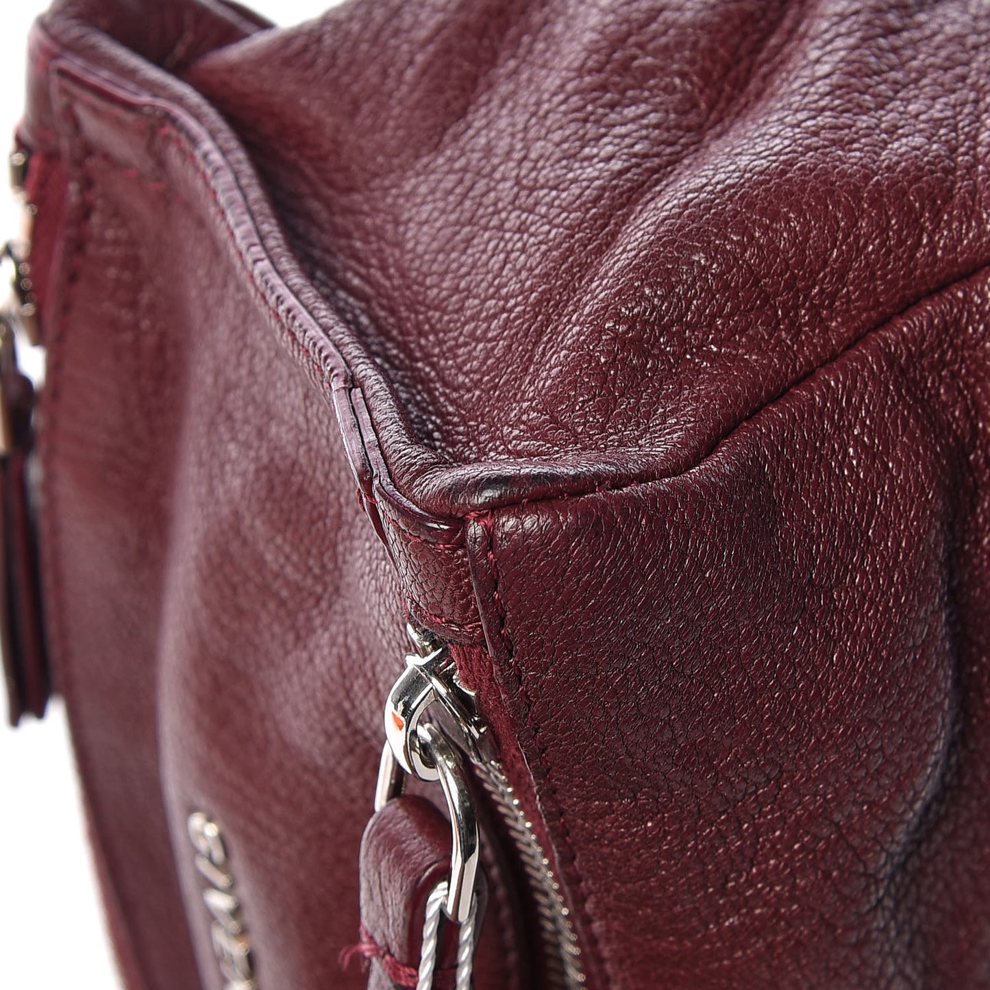 Sugar Goatskin Pandora Wristlet Oxblood