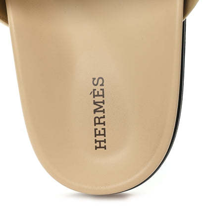 Hermes Suede Goatskin Womens Chypre Sandals 38 Beige Sable 8 of 10