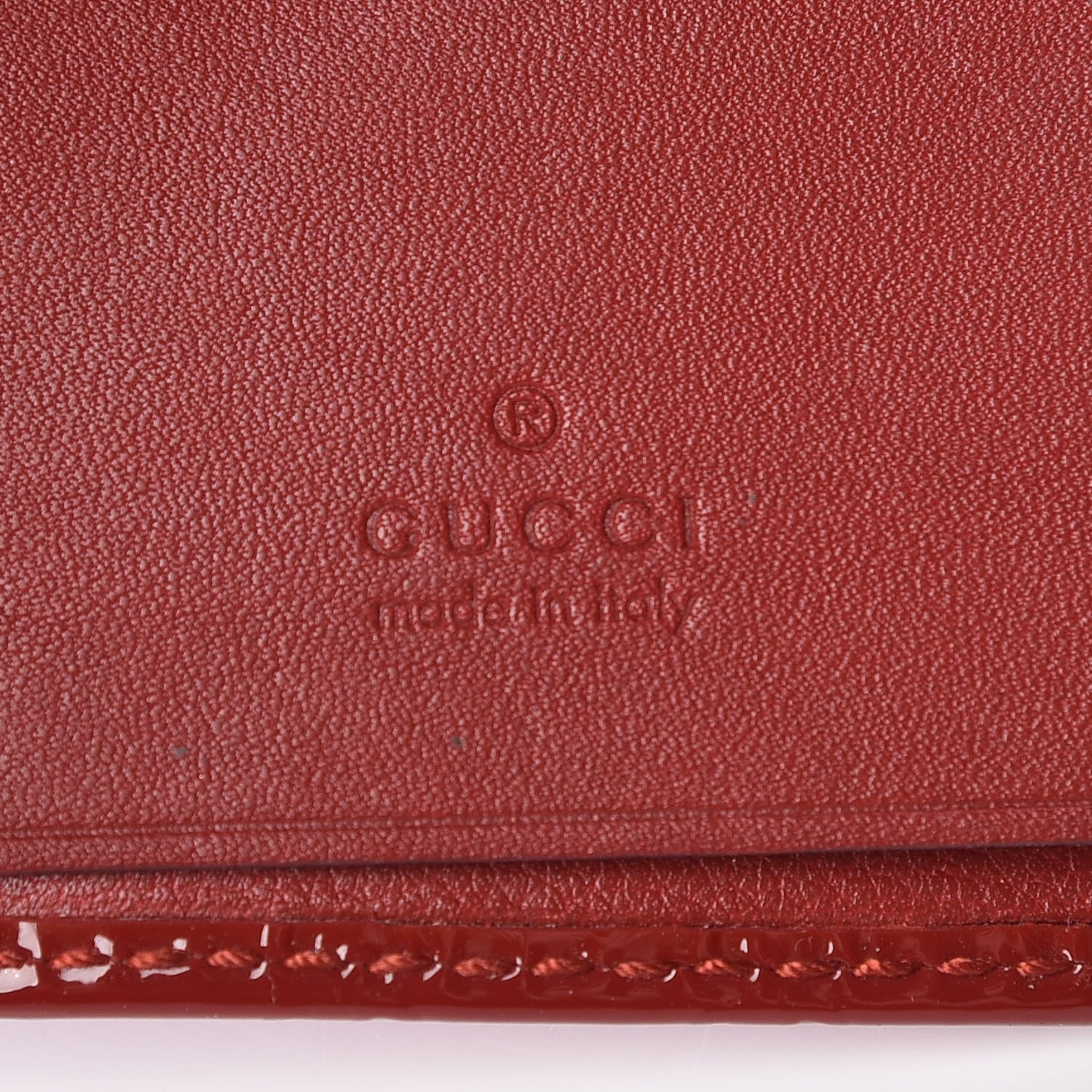 Gucci Patent Microguccissima Heart 6 Key Holder Case Red 6 of 11