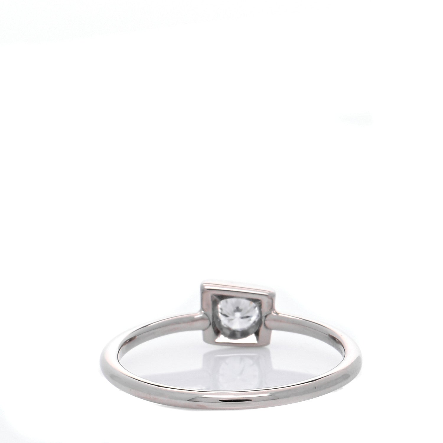 Tiffany 18K White Gold Diamond .17ct Frank Gehry Torque Ring 53 6.25 3 of 5