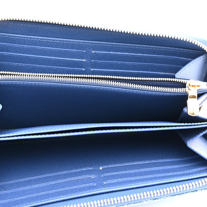 Louis Vuitton Monogram Denim Zippy Wallet NM Blue 5 of 7