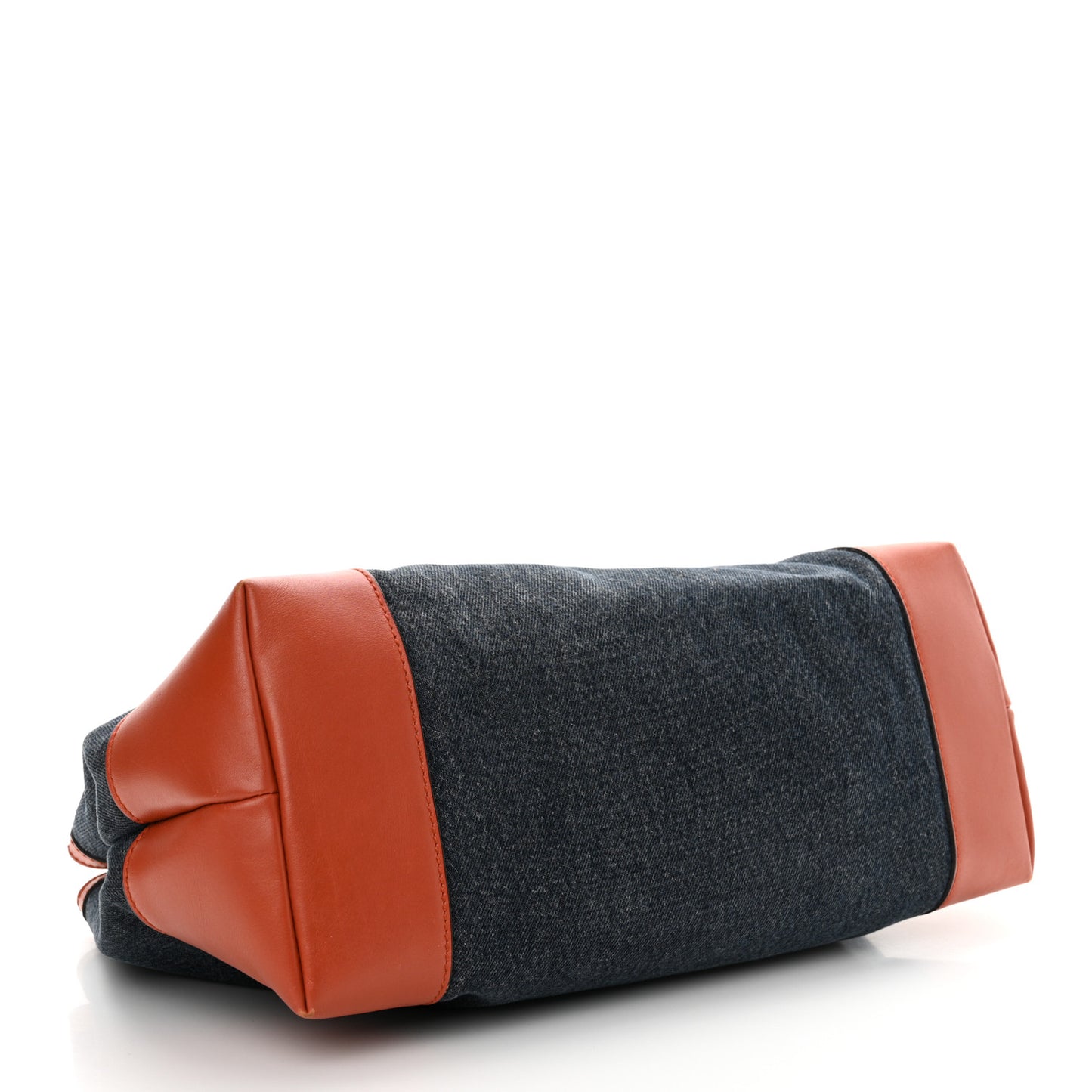 Denim Calfskin Tote Orange