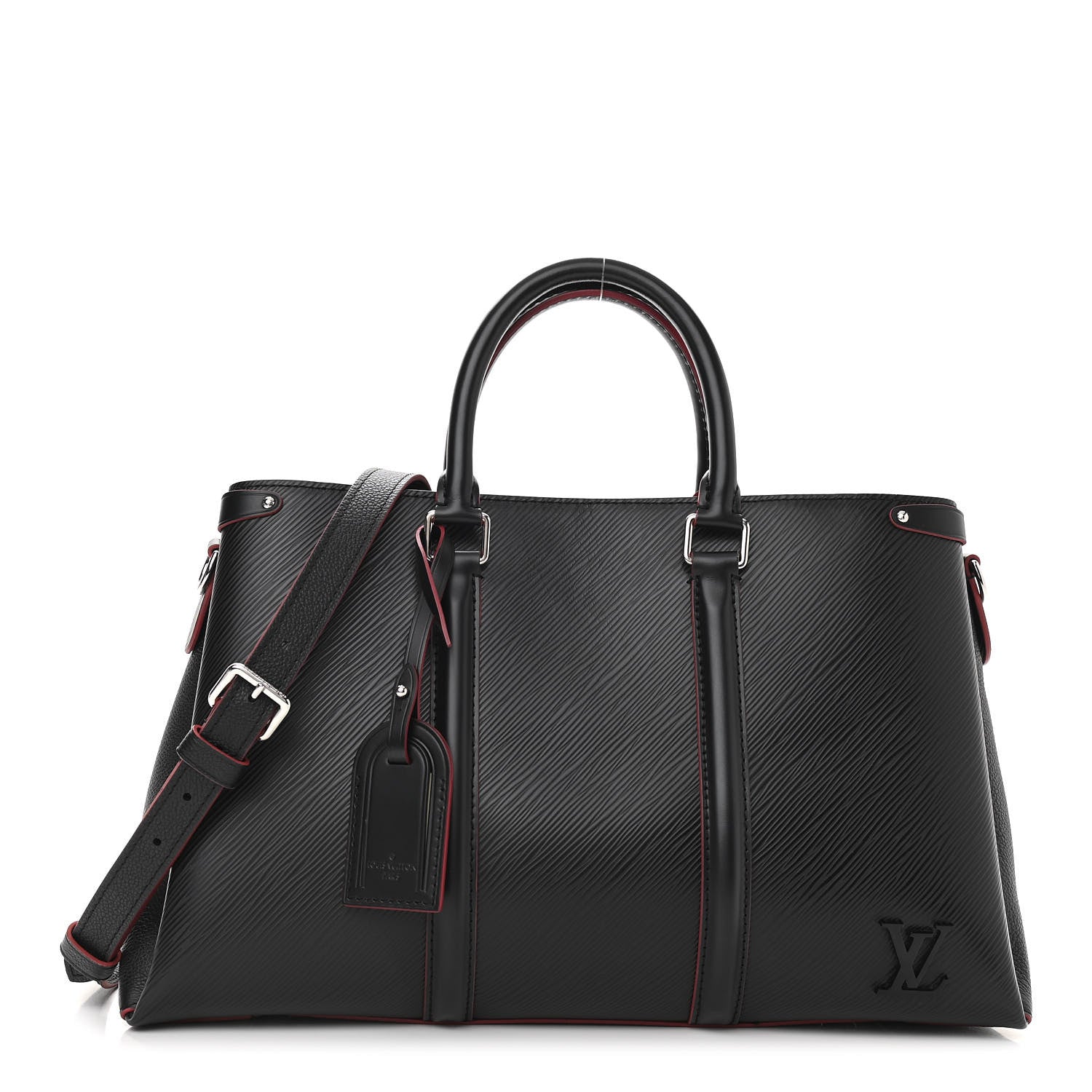Louis Vuitton Epi Soufflot MM NM Black 1 of 10